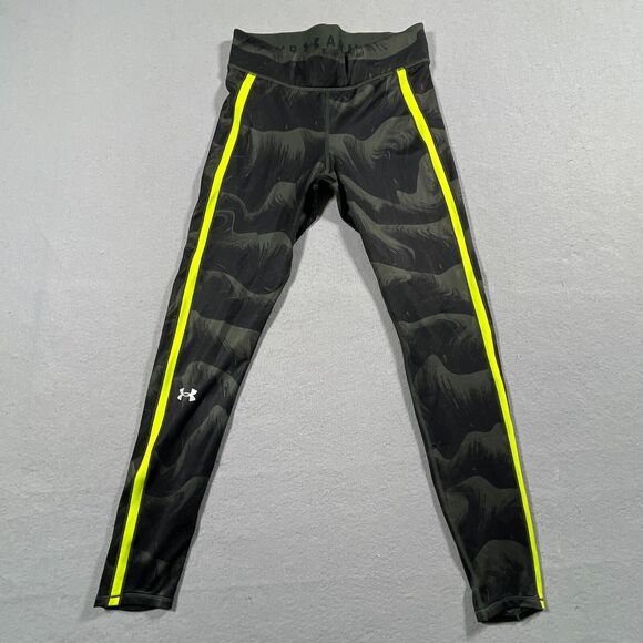 Under Armour Womens Medium‎ 7/8 Leggings Green Compression Camo Printed 26x26 - Picture 1 of 10